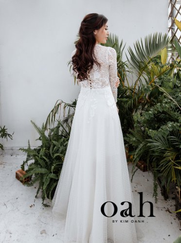 Váy cưới ren đơn giản ANNA88