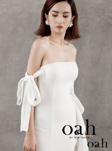 Váy cưới đuôi cá tối giản – Gloria OAH032