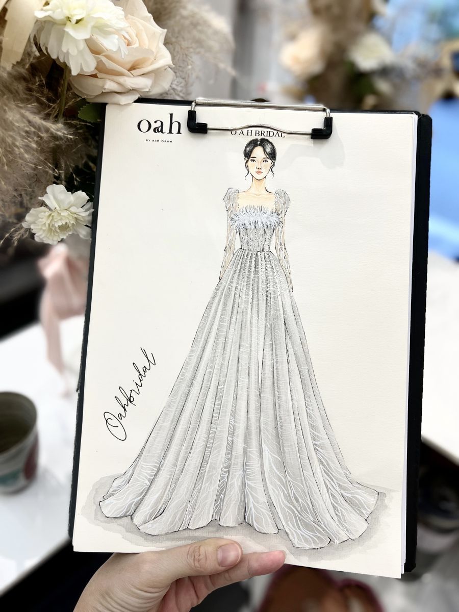 Quy trình thiết kế váy cưới cao cấp tại TPHCM của Linh Nga Bridal